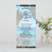 Friedliche Strand Hochzeitsprogramm St. Thomas Programm (Stehend Vorderseite)