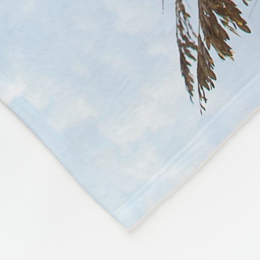 Friedliche Strand-Szene Fleecedecke (Ecke)