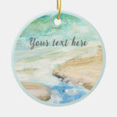 Friedliche Strandküste Keramik Ornament (Vorne)