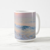 Friedliche Strandsonne Ozean-Glühen Kaffeetasse (VorderseiteRechts)