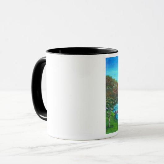 Friedliche Strom-Tasse Tasse (Vorderseite Links)