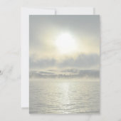 Friedliche Sunrise-Gedenkfeier oder religiöse Feie Einladung (Rückseite)