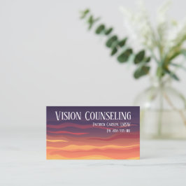 Friedliche Sunset Counseling Beruflich Visitenkarte