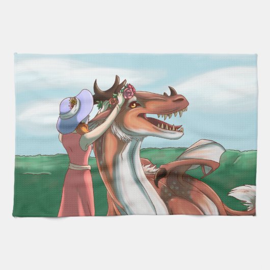 Friedliche Tage Geschirrtuch (Horizontal)