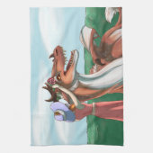 Friedliche Tage Geschirrtuch (Vertikal)