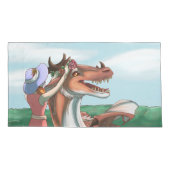 Friedliche Tage Kissenbezug (Rückseite)