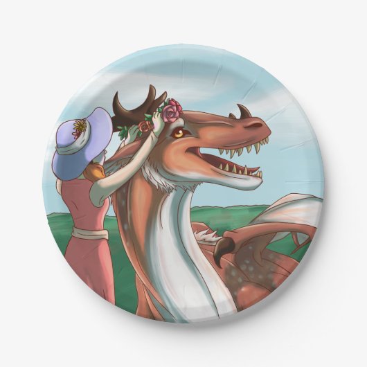 Friedliche Tage Pappteller (Vorderseite)