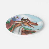 Friedliche Tage Pappteller (Schrägansicht)