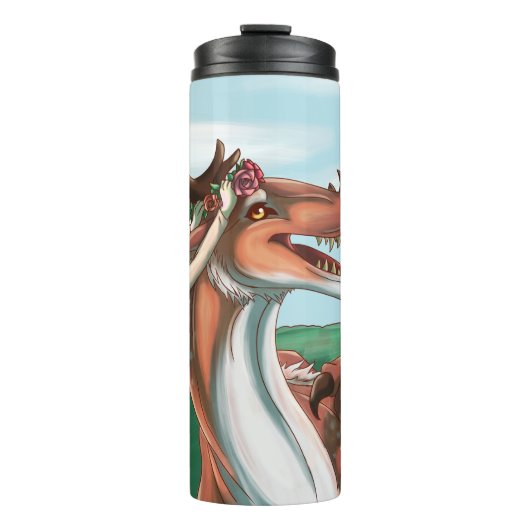 Friedliche Tage Thermosbecher (Vorderseite)