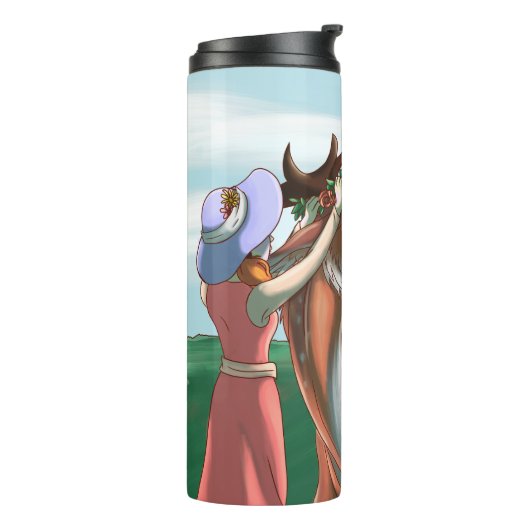 Friedliche Tage Thermosbecher (Nach links gedreht)