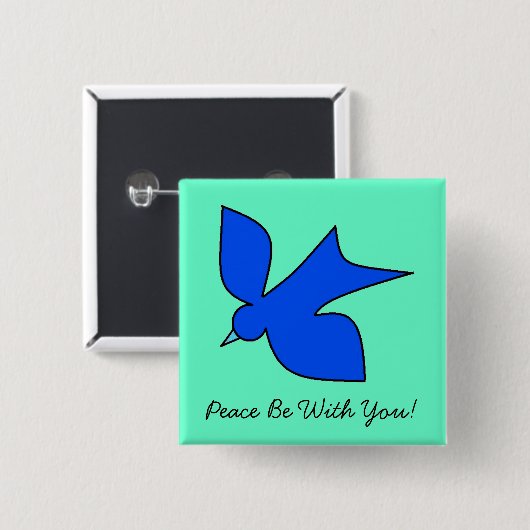 Friedliche Taube Button (Vorne & Hinten)