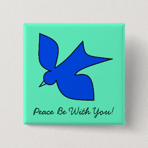 Friedliche Taube Button