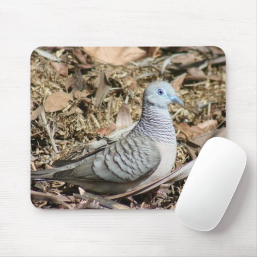 Friedliche Taube - Geopelia placida Mousepad (Mit Mouse)