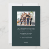 Friedliche Tauchtour-Visitenkarte Feiertagskarte (Rückseite)