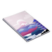 Friedliche Tempellandschaft bei Morgengrauen Notizblock (Rechte Seite)