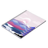 Friedliche Tempellandschaft bei Morgengrauen Notizblock (Linke Seite)