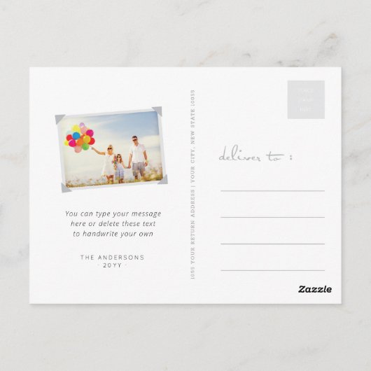 Friedliche Tiere aus Niedlichen Cartoon auf der ga Postkarte (Rückseite)