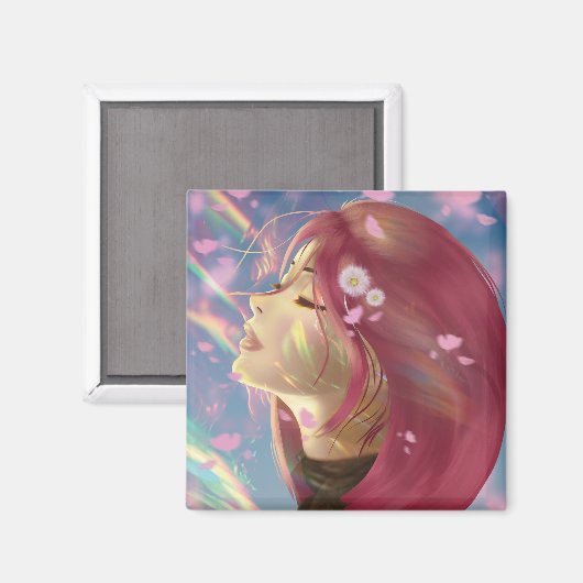 Friedliche Touchs Magnet (Vorderseite/Rückseite)