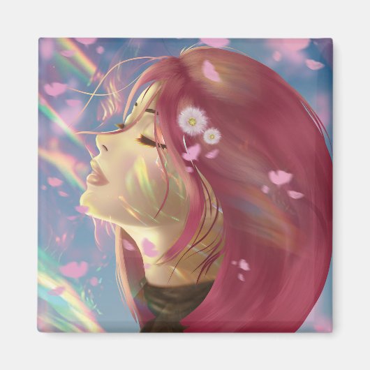 Friedliche Touchs Magnet (Vorne)