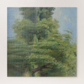 Friedliche Trauerweiden-Teichlandschaft Puzzle (Horizontal)