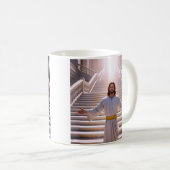 Friedliche Treppe Jesus Kaffeetasse (VorderseiteRechts)