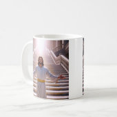 Friedliche Treppe Jesus Kaffeetasse (Vorderseite Links)