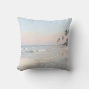 Friedliche tropische Strandparadies Kissen