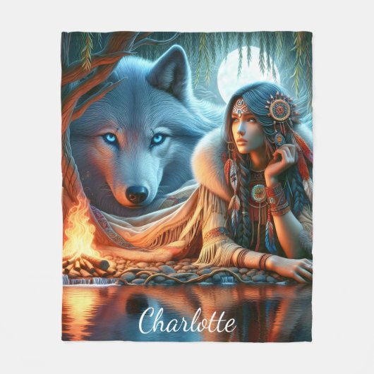 Friedliche Übernachtung in Flüssen: Einheimische u Fleecedecke (Vorderseite)