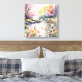 Friedliche Uferfarbe Leinwanddruck (Insitu (Schlafzimmer))