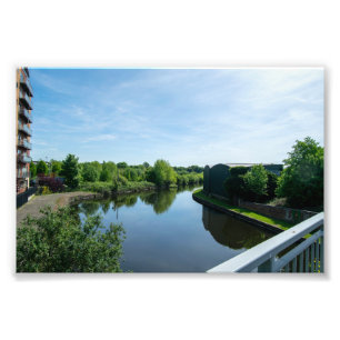 Friedliche Uferpromenade am Wakefield Waterfront Fotodruck
