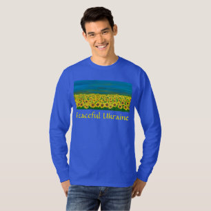 Friedliche Ukraine T - Shirt für Männer mit langer