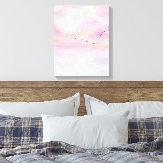 Friedliche Vögel Leinwanddruck (Insitu (Schlafzimmer))