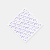 Friedliche Vögel Serviette (Ecke)