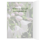 Friedliche Vorlage Beileidskarte (Innen (Links))