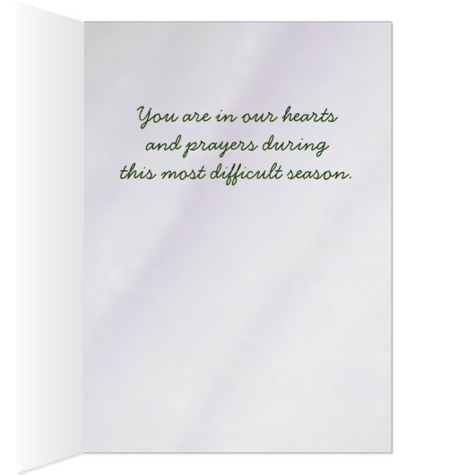 Friedliche Vorlage Beileidskarte (Innen (Rechts))