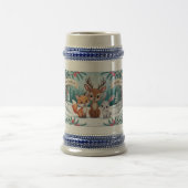 Friedliche Waldtiere Bierglas (Mittel)