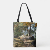 Friedliche Waldwege Tasche (Rückseite)