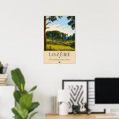 Friedliche Waldwiese Poster (Heimbüro)