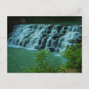 Friedliche Wasserfall-Postkarte Postkarte