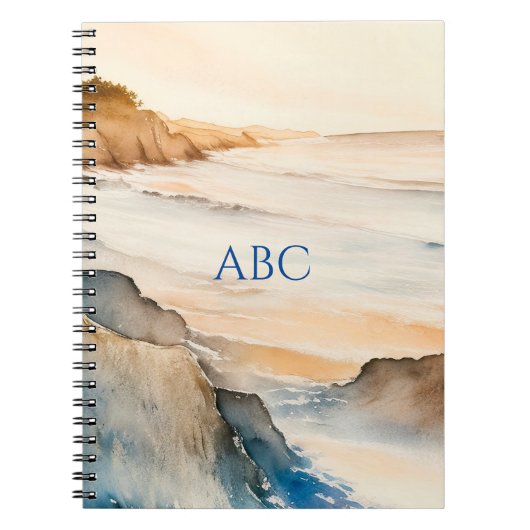 Friedliche Wasserfarbenzone Notizblock (Vorderseite)