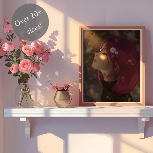 Friedliche weiche Strahlung Poster