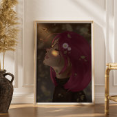 Friedliche weiche Strahlung Poster