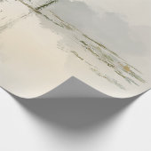 Friedliche Weidenbaum-Reflexions-Naturkunst (2) Geschenkpapier (Ecke)