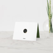 Friedliche Weihnachten - Schneebeete Kiefernbäume Karte (Rückseite)