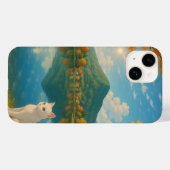 Friedliche weiße Katze am See - naturInspiriert Case-Mate iPhone Hülle (Rückseite (Horizontal))