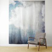 Friedliche weiße Wolken und Blue Sky Grunge Wandteppich (Beispiel)