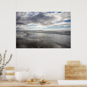 Friedliche Wellen auf dem Küstenposter Poster (Küche)