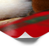 Friedliche Welpe mit Text Poster (Ecke)