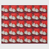 FRIEDLICHE WESTIE FEIERTAGE GESCHENKPAPIER (Flach)