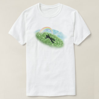 Friedliche Wiese Regenbogen-Träume - Ästhetischer T-Shirt